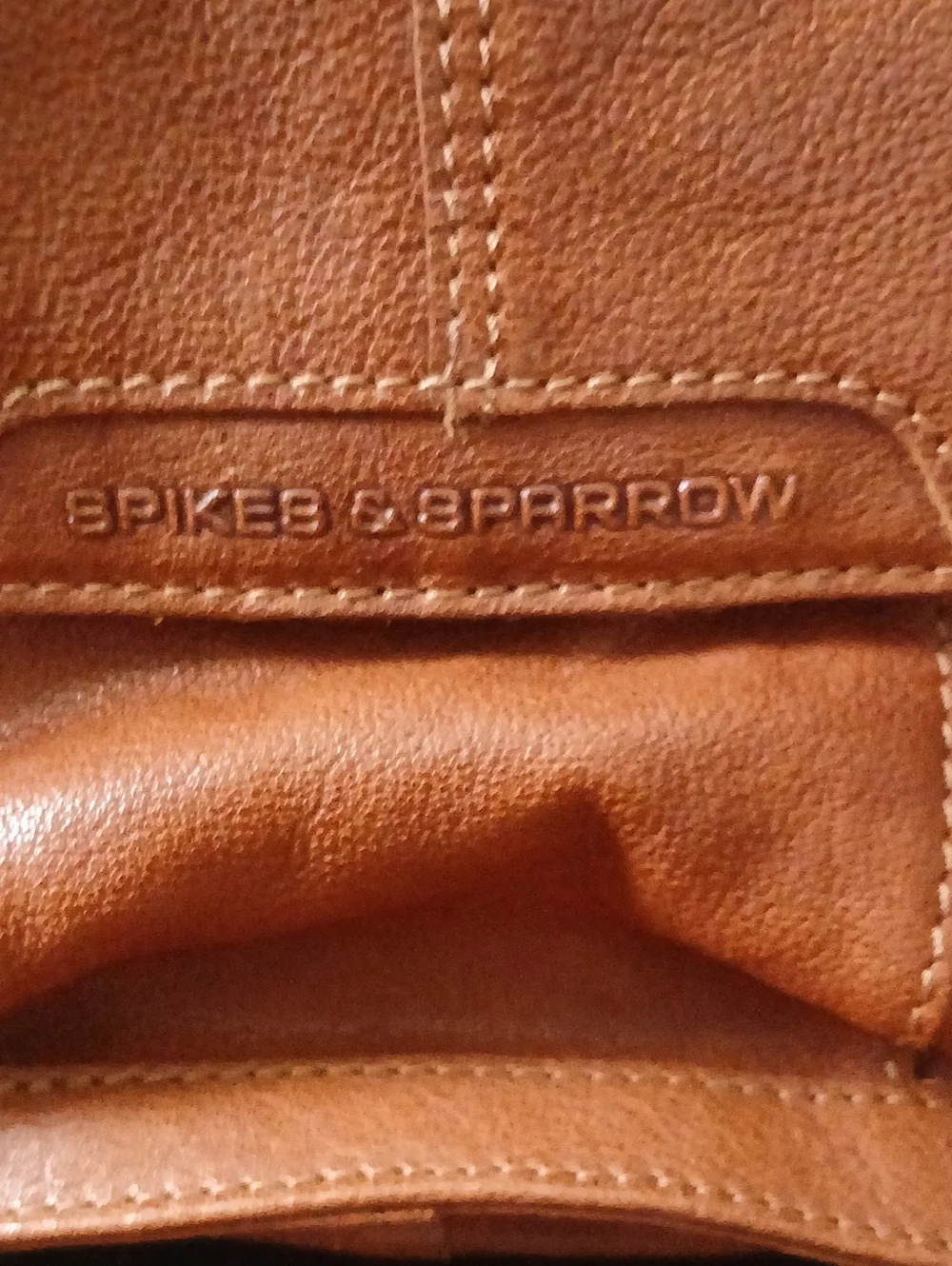 Spikes And Sparrow Men's Brown Leather Messenger Bag - Classic Crossbody